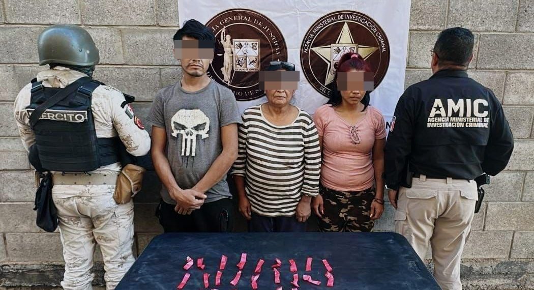 Operativo Conjunto AMIC y DEFENSA asegura drogas y detiene a cinco personas en Hermosillo
