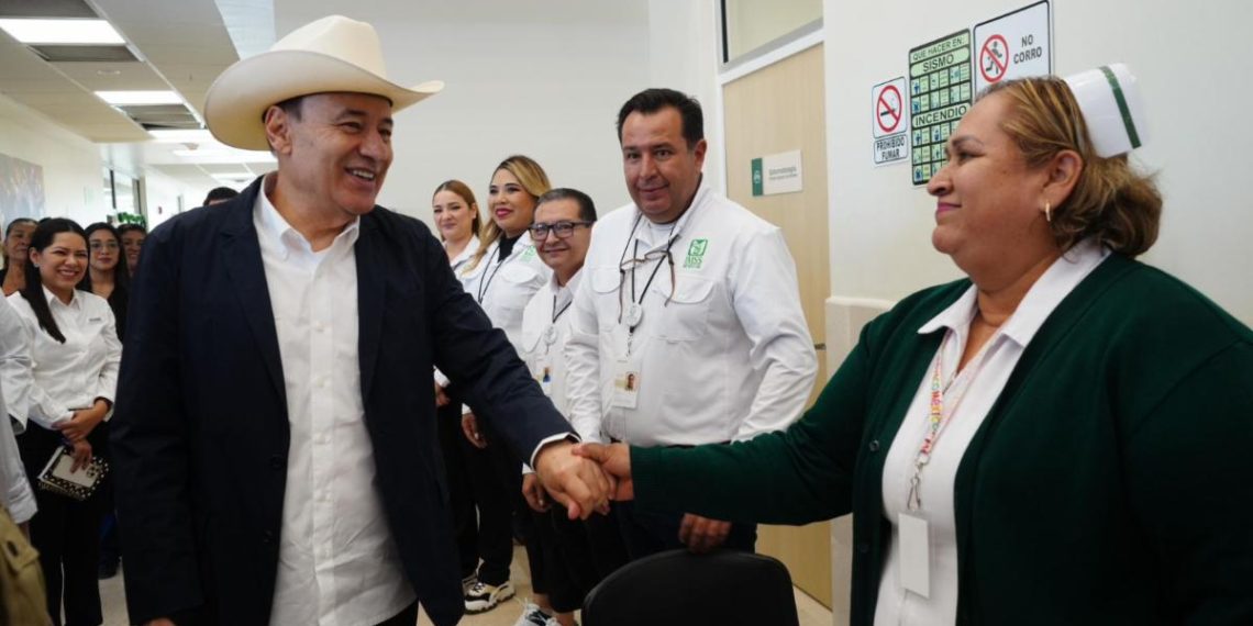 Garantiza Gobernador Durazo mejores condiciones para personal de salud y supervisa obra de Hospital Comunitario Vícam Switch