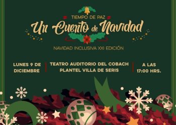 Invita SEC al evento artístico y cultural “Tiempo de Paz. Un Cuento de Navidad”