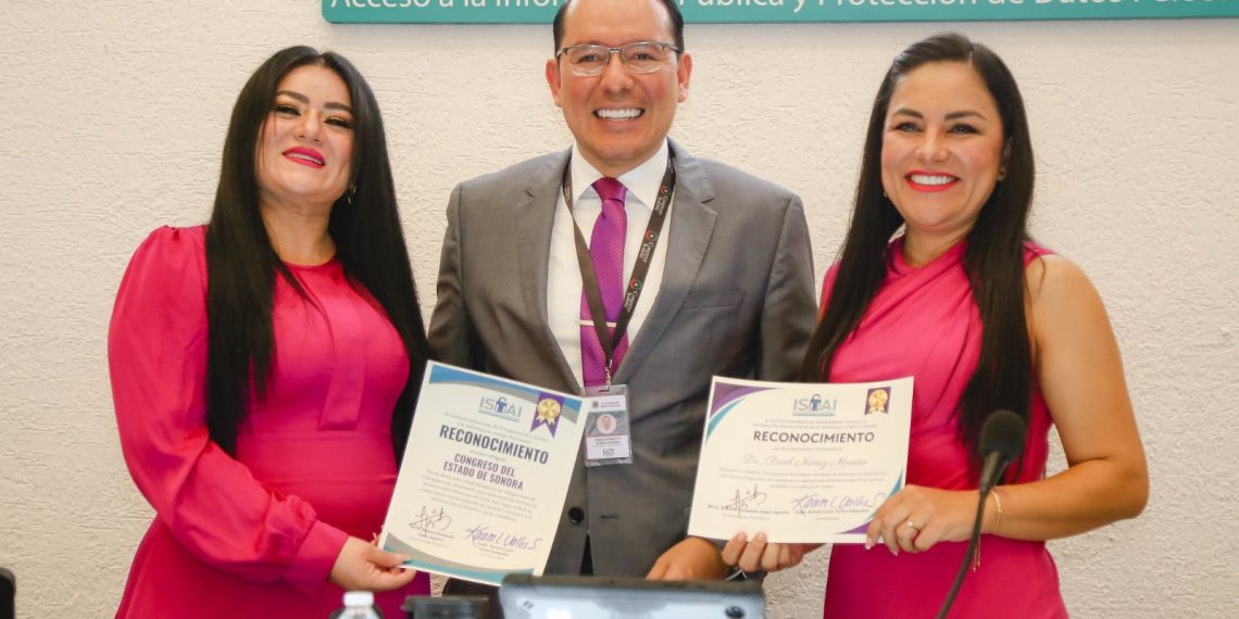 Recibe Congreso de Sonora reconocimientos en materia de transparencia y rendición de cuentas