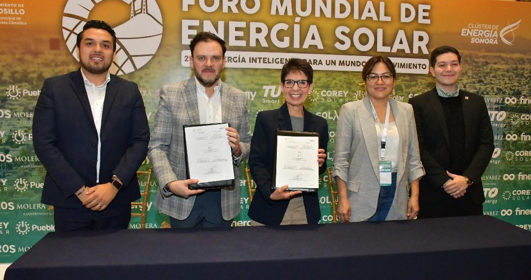 Firma Gobierno de Hermosillo con Clúster de Energía Sonora convenio para impulsar la industria energética