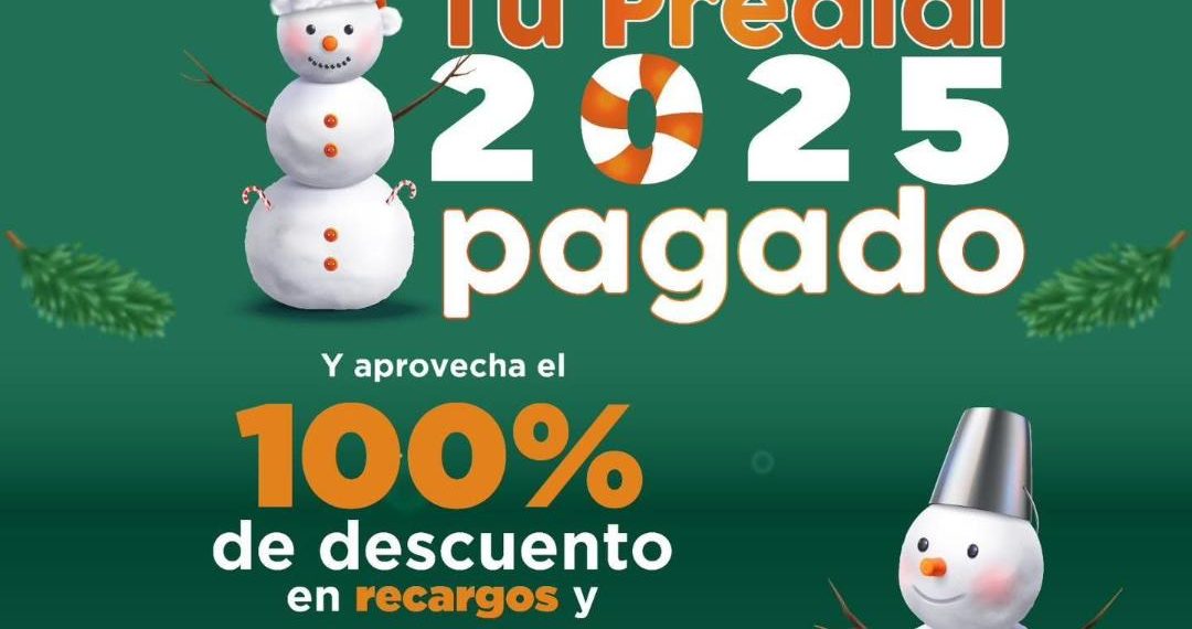 Últimos días para registrarse en la promoción “Tu predial pagado 2025”