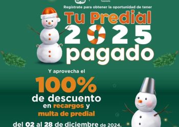 Últimos días para registrarse en la promoción “Tu predial pagado 2025”