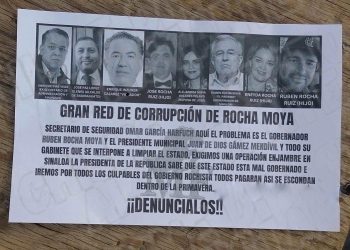 “Llueven” narcomensajes en Culiacán con imagen de Rubén Rocha; exigen operación enjambre