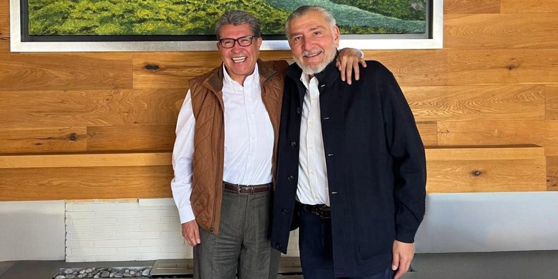 Ricardo Monreal y Adán Augusto sellan reconciliación; impulsarán agenda de Sheinbaum
