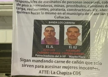 “La Chapiza” deja narcomantas con mensaje para Sheinbaum en Culiacán