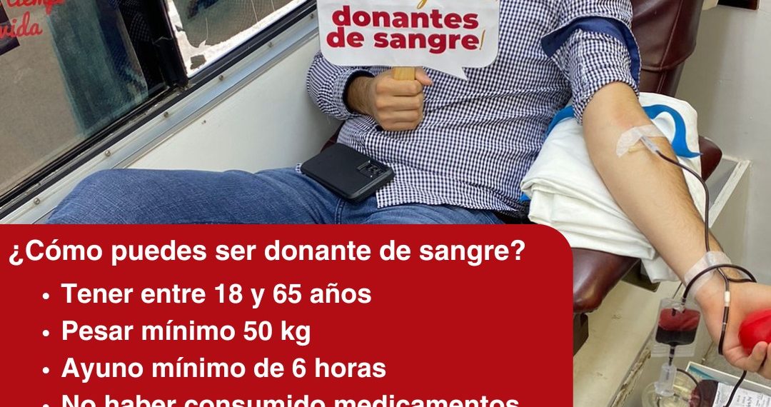 Llama Secretaría de Salud a donar sangre y plaquetas de manera voluntaria