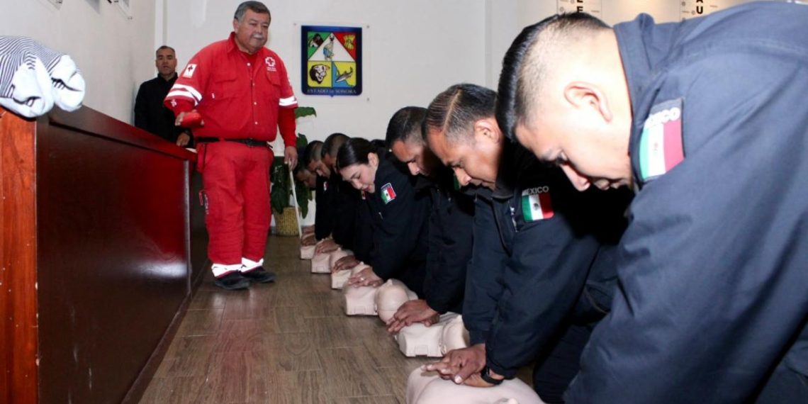 Impulsa Gobierno de Sonora capacitación sobre primeros auxilios para agentes de la PESP