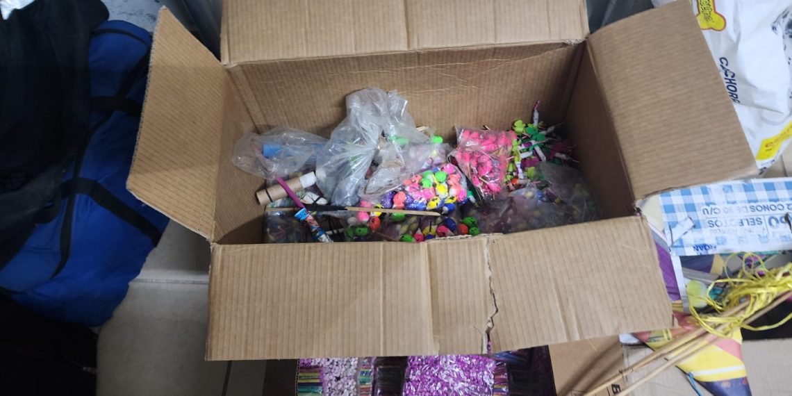 Decomisan operativo por pirotecnia alrededor de 3 mil fuegos artificiales en Cajeme