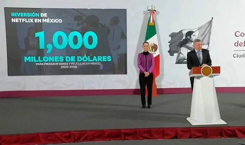 Anuncia Netflix inversión de mil mdd en México