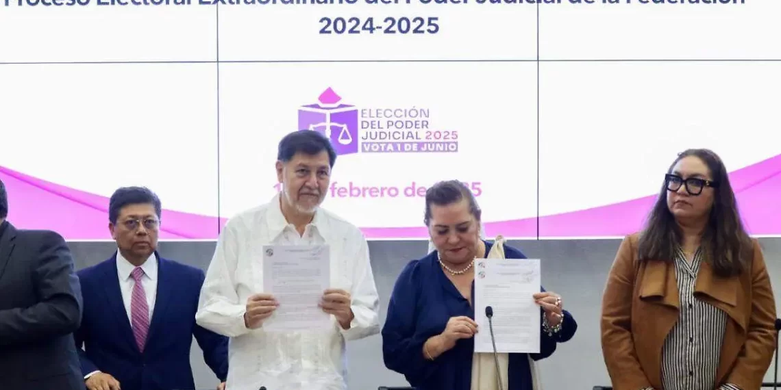 Entrega Senado al INE listas de candidaturas para elección judicial