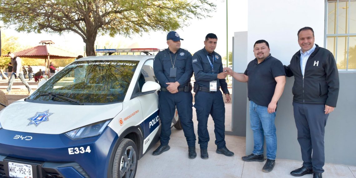 Pone en marcha Toño Astiazarán Centro de Respuesta Inmediata con patrulla eléctrica en el Palo Verde
