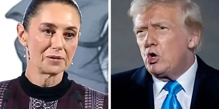 Acuerdan Sheinbaum y Trump pausar aranceles por un mes