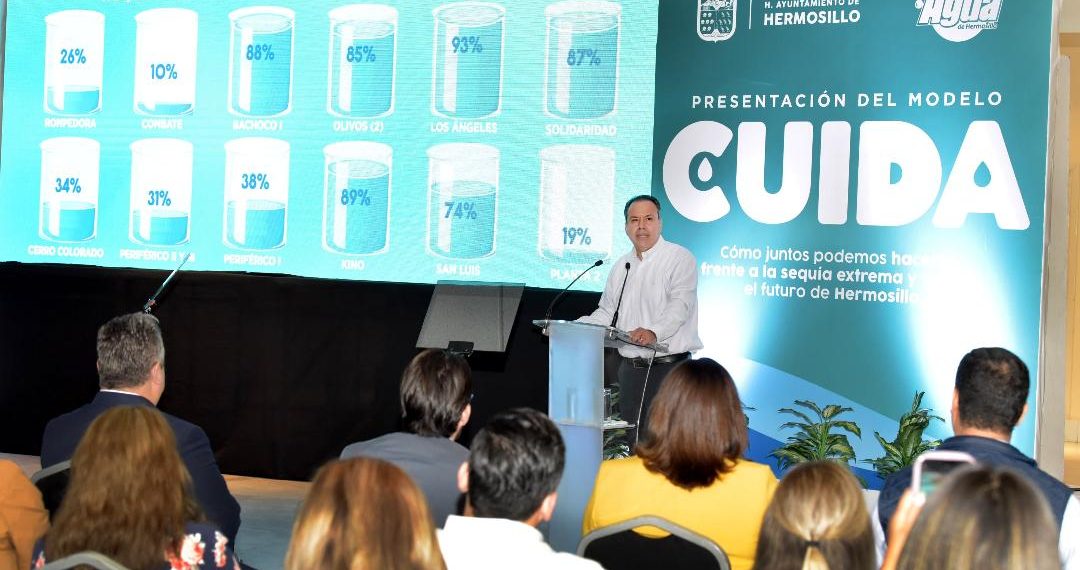 Presenta Toño Astiazarán modelo CUIDA para enfrentar sequía extrema en Hermosillo