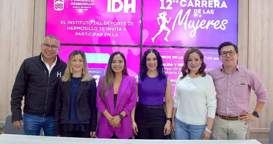 Invita Ayuntamiento de Hermosillo a la 12va Carrera de las Mujeres este 2 de marzo