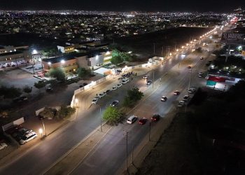 Continúa Gobierno de Hermosillo obras de alumbrado público en beneficio de la comunidad