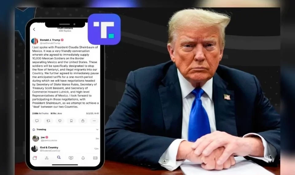 Confirma Trump pausa en aranceles por acuerdo contra migrantes y droga