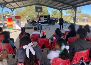 Imparte Secretaría de Seguridad Pública prevención de violencias y adicciones en escuelas de Sonora