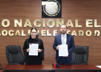 Firman convenio general INE Sonora y el IEEyPC