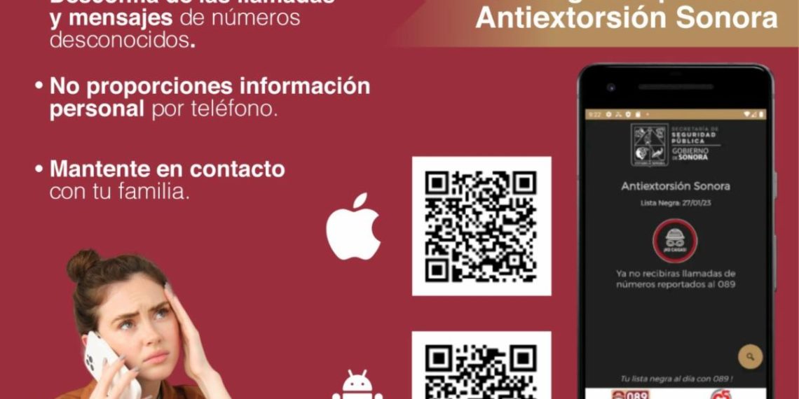 Previene APP del Gobierno de Sonora la extorsión telefónica: Secretaría de Seguridad Pública