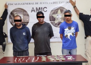 Captura AMIC a cuatro presuntos narcomenudistas en operativo conjunto con DEFENSA y GN