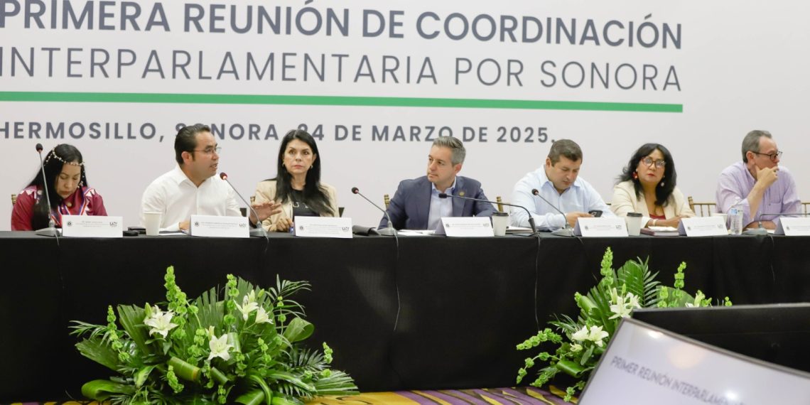 Celebran legisladores locales y federales sonorenses primera Reunión de Coordinación Interparlamentaria