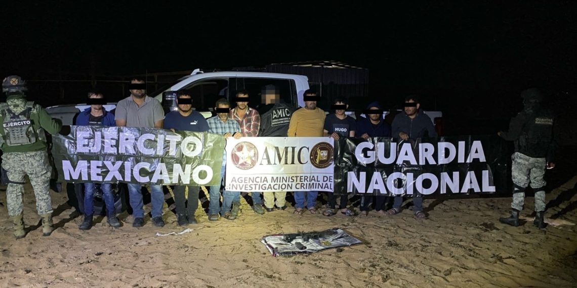 Operativo Conjunto captura a nueve sujetos y asegura laboratorio clandestino