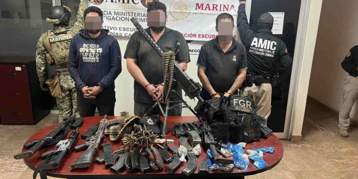 Semar decomisa armamento y rescata a dos menores en Sonora