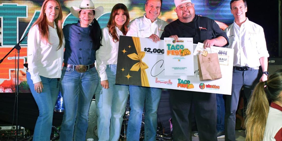 Celebran Toño Astiazarán y Patty Ruibal con más de 18 mil hermosillenses éxito del primer Taco Fest en la Víactiva