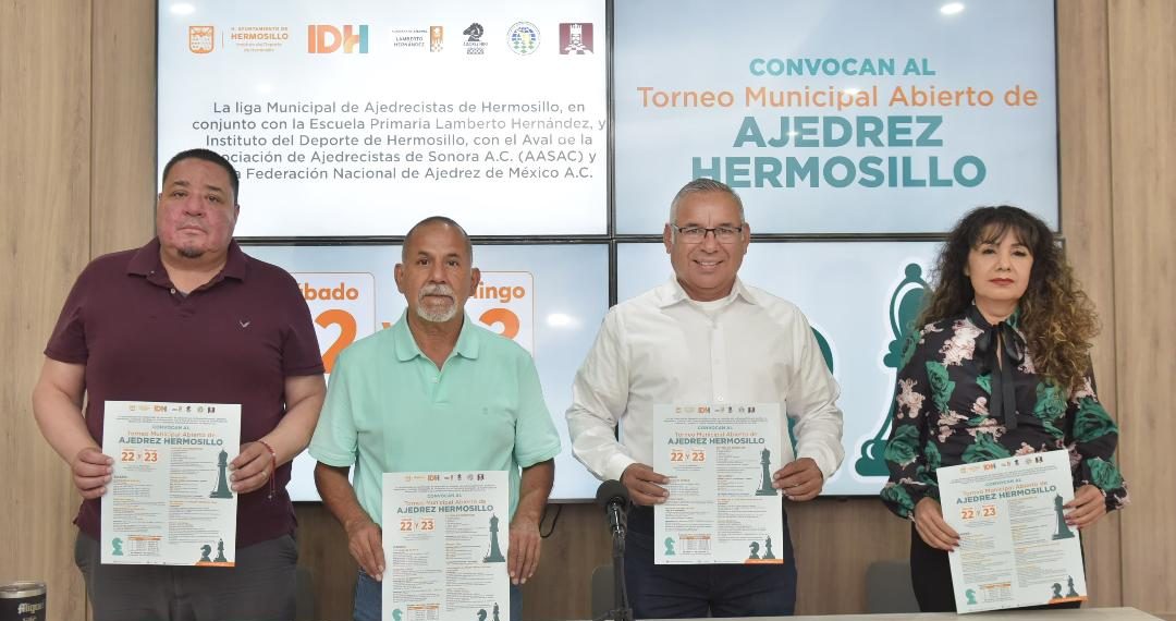 Invitan a torneo Municipal Abierto de Ajedrez Hermosillo 2025