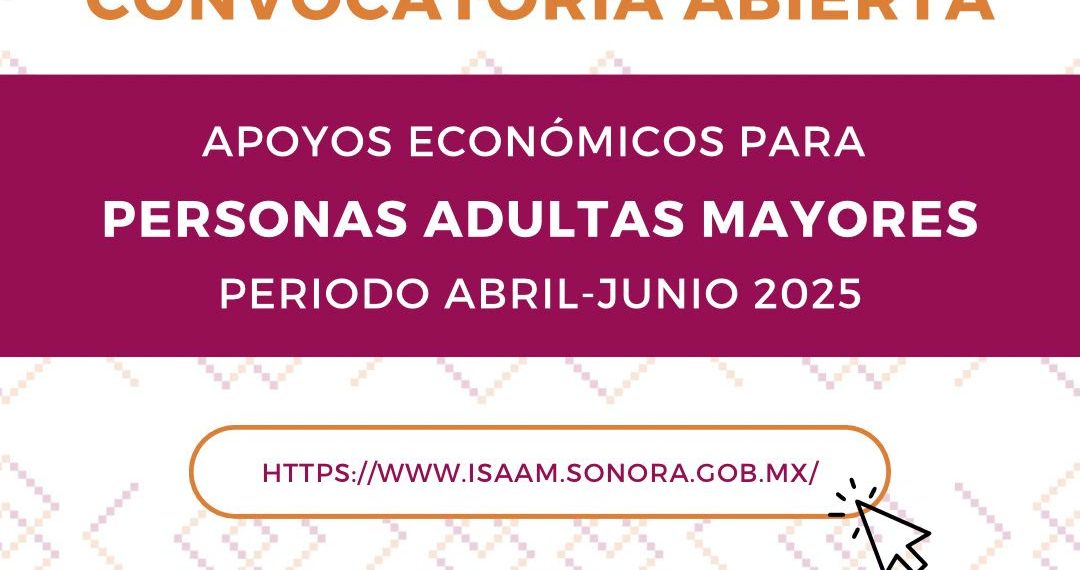 Convoca Gobierno de Sonora a inscribirse al programa Fomentando el Envejecimiento Activo: ISAAM