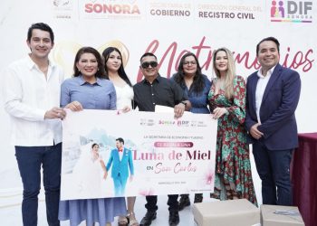 Gobierno de Sonora realiza con éxito el programa de Matrimonios Colectivos 2025