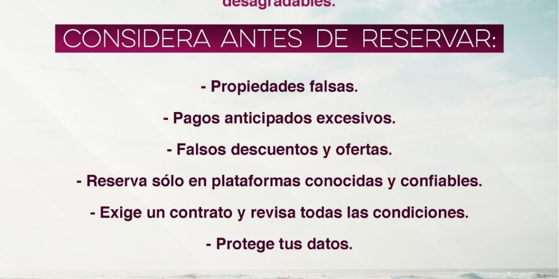 Recomienda Gobierno de Sonora extremar cuidados al rentar inmuebles en Semana Santa