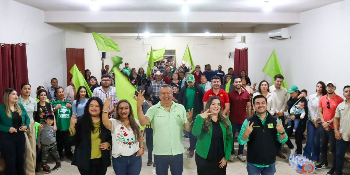 Continúa el fortaleciendo del PVEM en Sonora: toma protesta nueva dirigencia municipal del Partido Verde en Etchojoa