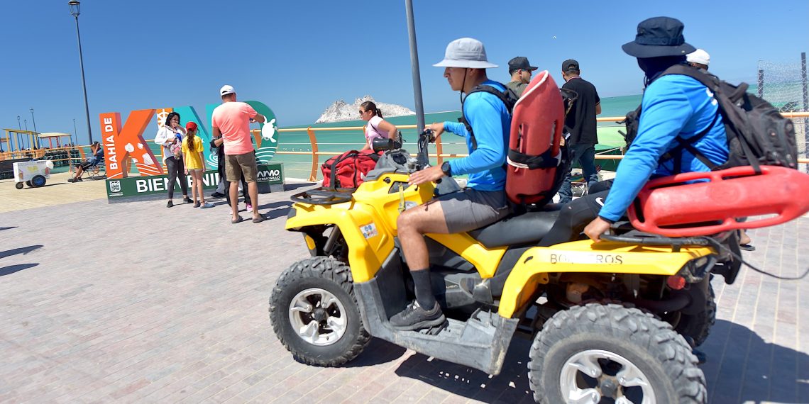 Disfrutan familias con paz y seguridad las vacaciones de Pascua en Kino: Toño Astiazarán