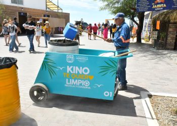 Impulsa Servicios Públicos Municipales acciones de reciclaje en Bahía de Kino