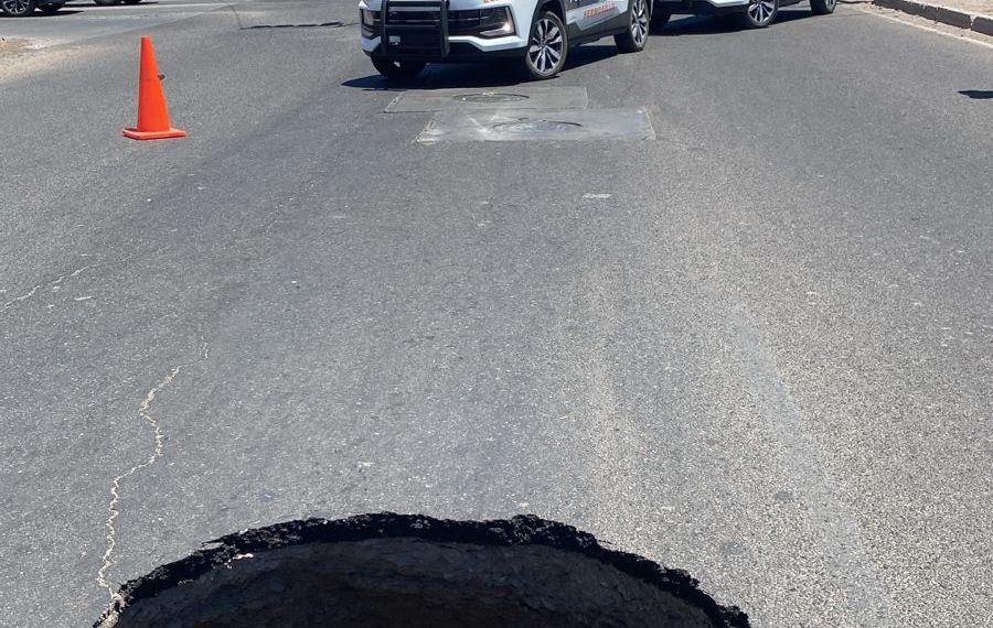 Cierre vial temporal por reparación de colector