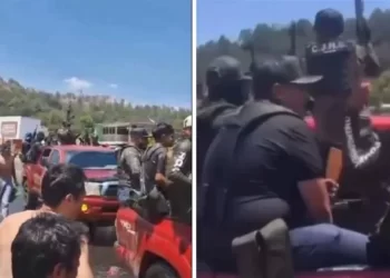 Desfila CJNG en Sábado de Gloria en Michoacán