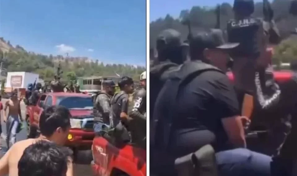 Desfila CJNG en Sábado de Gloria en Michoacán