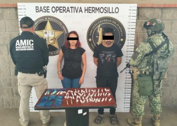 Detienen a cuatro personas y aseguran droga en operativos conjuntos realizados en Hermosillo