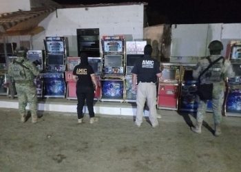 En cateos aseguran 34 máquinas tragamonedas en Caborca