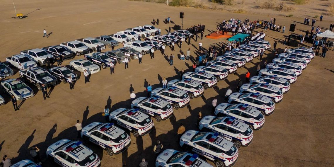 Continúa Toño Astiazarán blindando a Hermosillo con 60 nuevas patrullas eléctricas, suman ya 284