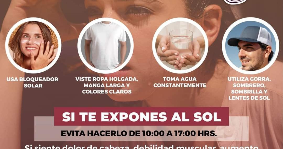 Reitera Gobierno de Sonora recomendaciones ante calor extremo: Secretaría de Salud