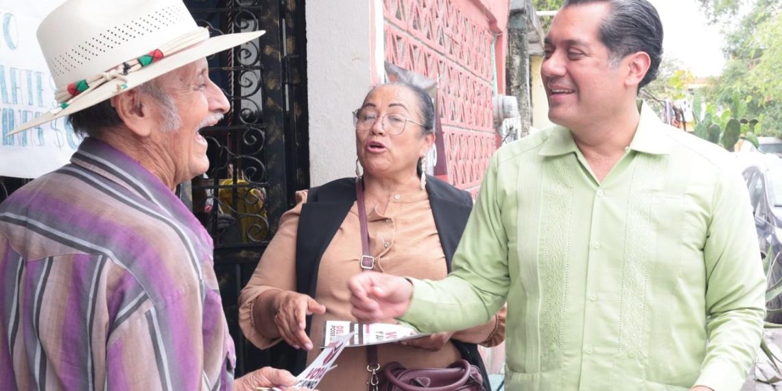 Sergio Gutiérrez Luna, presidente de la Cámara de Diputados, realiza segundo día de gira para promover el voto en Guadalupe, Nuevo León