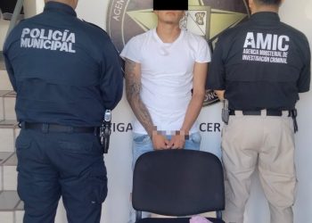 Cumplimenta AMIC orden de aprehensión a Santiago Erubiel “N” por robo de vehículo y narcomenudeo