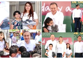 Padres de familia agradecen a Gobernador Durazo por entrega anticipada de uniformes escolares