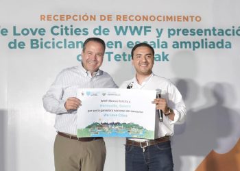 Recibe Toño Astiazarán reconocimiento We Love Cities 2024, de WWF (World Wide Fund for Nature) por acciones a favor del medio ambiente