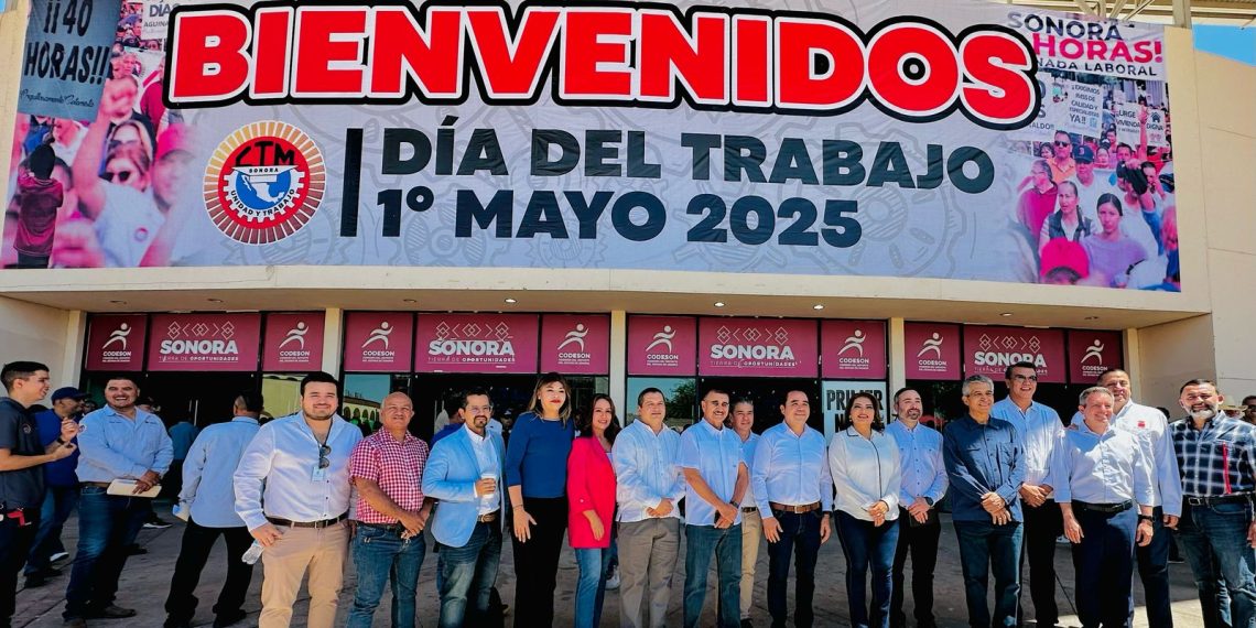 CTM conmemora el Día del Trabajo en el CUM con unidad y fuerza obrera.