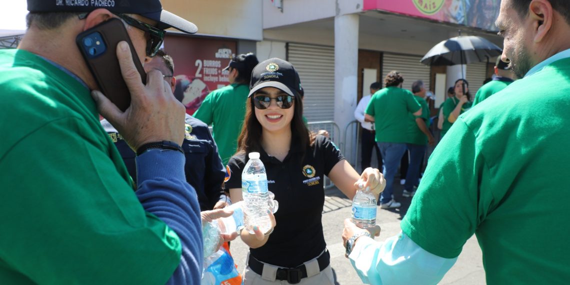 Realiza Protección Civil Sonora Operativo por Desfile del Primero de Mayo