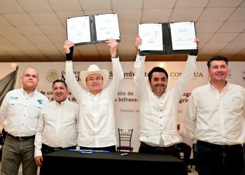 Gobernador Durazo logra acuerdo histórico para tecnificación de riego en el Mayo y el Yaqui